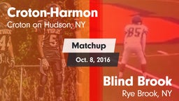 Matchup: Croton-Harmon High vs. Blind Brook  2016