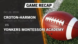 Recap: Croton-Harmon  vs. Yonkers Montessori Academy 2016
