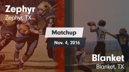 Matchup: Zephyr  vs. Blanket  2016