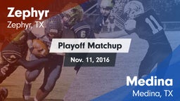 Matchup: Zephyr  vs. Medina  2016