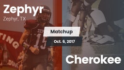 Matchup: Zephyr  vs. Cherokee 2017