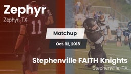 Matchup: Zephyr  vs. Stephenville FAITH Knights 2018