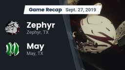 Recap: Zephyr  vs. May  2019