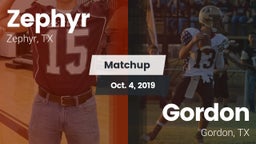 Matchup: Zephyr  vs. Gordon  2019