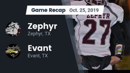 Recap: Zephyr  vs. Evant  2019