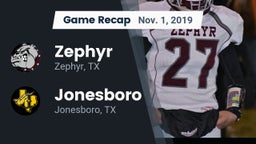 Recap: Zephyr  vs. Jonesboro  2019