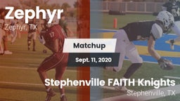 Matchup: Zephyr  vs. Stephenville FAITH Knights 2020