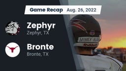 Recap: Zephyr  vs. Bronte  2022