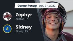 Recap: Zephyr  vs. Sidney  2022