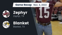 Recap: Zephyr  vs. Blanket  2022