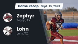 Recap: Zephyr  vs. Lohn 2023
