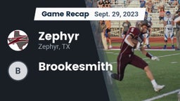 Recap: Zephyr  vs. Brookesmith 2023