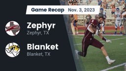 Recap: Zephyr  vs. Blanket  2023