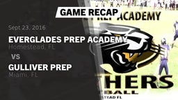 Recap: Everglades Prep Academy  vs. Gulliver Prep  2016