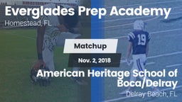 Matchup: Everglades Prep Acad vs. American Heritage School of Boca/Delray 2018