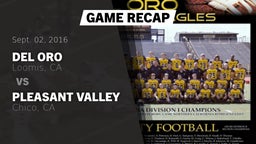 Recap: Del Oro  vs. Pleasant Valley  2016