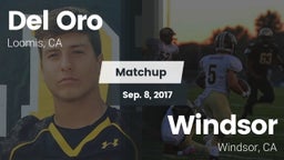 Matchup: Del Oro  vs. Windsor  2017