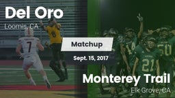 Matchup: Del Oro  vs. Monterey Trail  2017