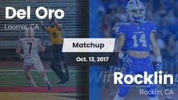 Matchup: Del Oro  vs. Rocklin  2017