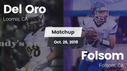 Matchup: Del Oro  vs. Folsom  2018