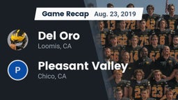 Recap: Del Oro  vs. Pleasant Valley  2019