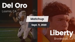 Matchup: Del Oro  vs. Liberty  2020