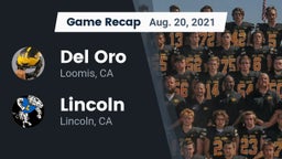 Recap: Del Oro  vs. 	Lincoln  2021