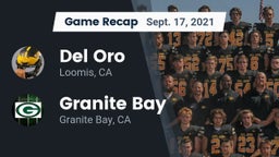 Recap: Del Oro  vs. Granite Bay  2021