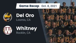 Recap: Del Oro  vs. Whitney  2021