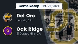 Recap: Del Oro  vs. Oak Ridge  2021