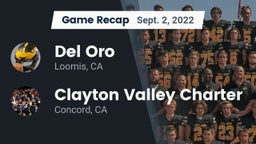 Recap: Del Oro  vs. Clayton Valley Charter  2022