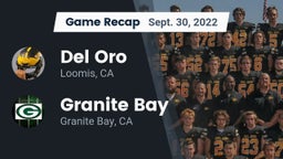 Recap: Del Oro  vs. Granite Bay  2022