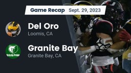 Recap: Del Oro  vs. Granite Bay  2023