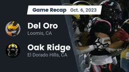 Recap: Del Oro  vs. Oak Ridge  2023