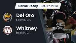 Recap: Del Oro  vs. Whitney  2023