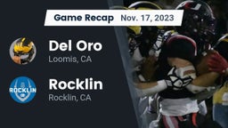 Recap: Del Oro  vs. Rocklin  2023