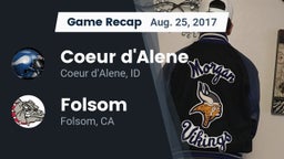 Recap: Coeur d'Alene  vs. Folsom  2017