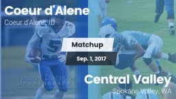 Matchup: Coeur d'Alene High vs. Central Valley  2017