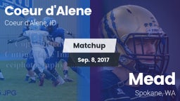Matchup: Coeur d'Alene High vs. Mead  2017