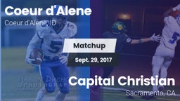 Matchup: Coeur d'Alene High vs. Capital Christian  2017