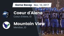 Recap: Coeur d'Alene  vs. Mountain View  2017