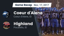 Recap: Coeur d'Alene  vs. Highland  2017