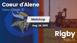 Matchup: Coeur d'Alene High vs. Rigby  2018