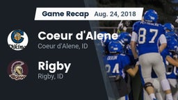 Recap: Coeur d'Alene  vs. Rigby  2018