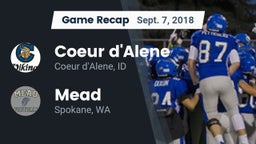 Recap: Coeur d'Alene  vs. Mead  2018