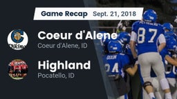Recap: Coeur d'Alene  vs. Highland  2018
