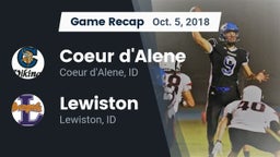 Recap: Coeur d'Alene  vs. Lewiston  2018