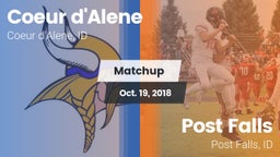 Matchup: Coeur d'Alene High vs. Post Falls  2018