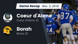 Recap: Coeur d'Alene  vs. Borah  2018