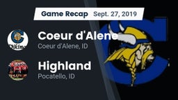 Recap: Coeur d'Alene  vs. Highland  2019